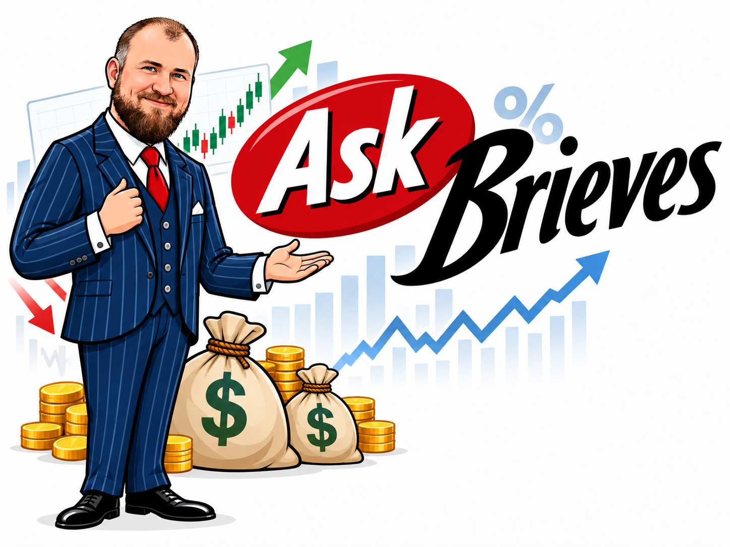 AskBrieves finance mascot